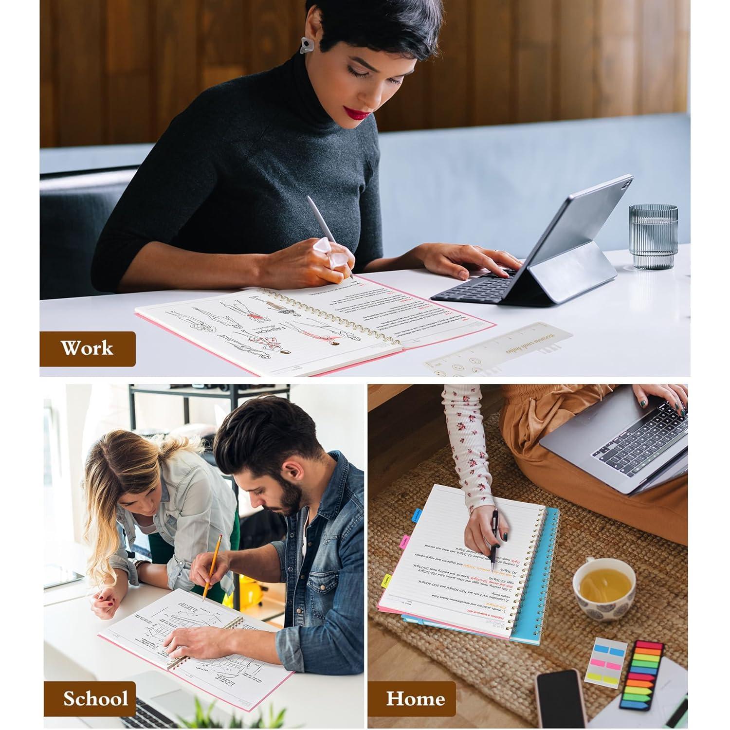 Spiral_Notebook_Journal_8.5”_x_11”,_Notebooks_for_Women_Men,_College_Ruled_Lined_Journal,_100_GSM_Paper,_Plastic_Hardcover_Spiral_Bound_Journals_for_Work_School_Note_Taking_Business