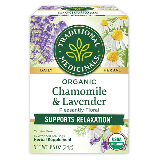 Traditional_Medicinals_Tea,_Organic_Chamomile_&_Lavender,_Stress_Relief,_16_Tea_Bags