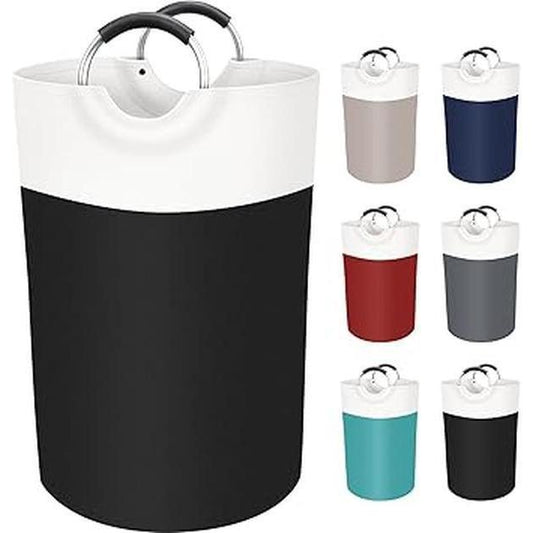 BlissTotes_Laundry_Basket,_Laundry_Hamper,_Collapsible_Laundry_Baskets,_Dirty_Clothes_Hamper,_Waterproof_with_Foam_Protected_Aluminum_Handles_for_College_Dorm,_Family