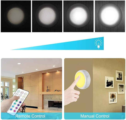 Cadrim Puck Lights - Flameless, Cool-to-Touch Night Lighting for Homes with Kids and Pets