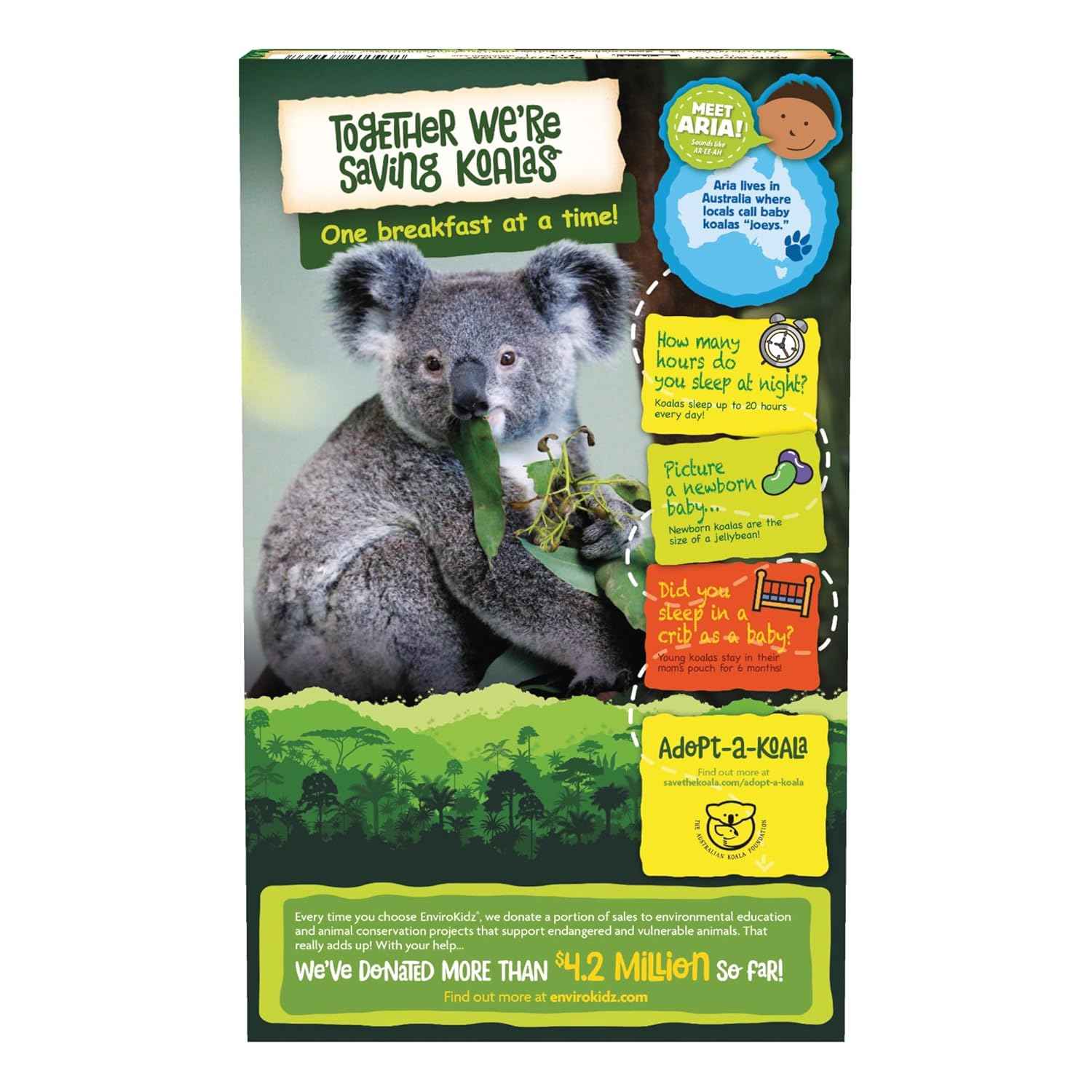 EnviroKidz Koala Crisp Cereal – Back to School Care Package Gift for Young Families