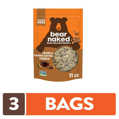 Bear Naked Cacao and Cashew Butter Crunch Granola – Thoughtful Vegan Snack Gift for Health-Conscious Friends