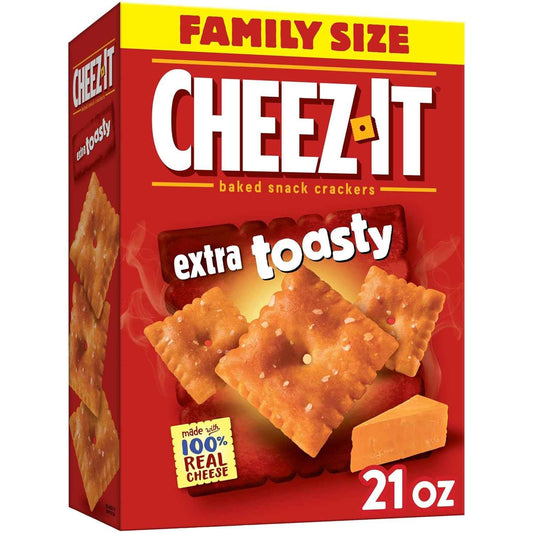 Cheez-It Snack Mix, Family Size Snack Pack for School Lunches and Road Trips, Original, 17.8oz Box