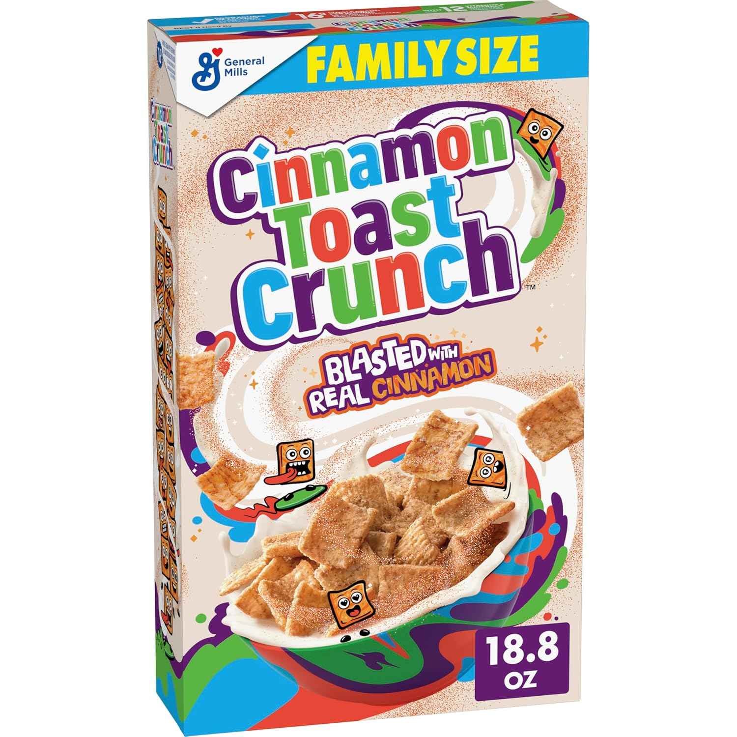 Cinnamon Toast Crunch Cereal – Better-for-You Breakfast Cereal, 16g Whole Grain per Serving