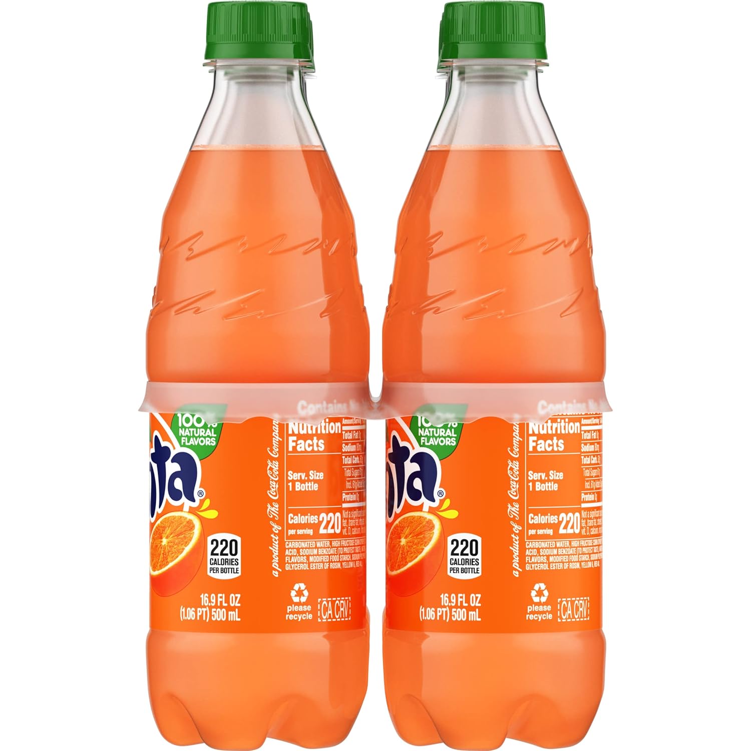 Fanta Orange Soda – Camping and Park Drink, Travel-Friendly 6 Pack of 16.9 fl oz Bottles