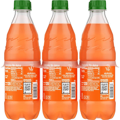 Fanta Orange Soda – Camping and Park Drink, Travel-Friendly 6 Pack of 16.9 fl oz Bottles