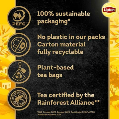Lipton Peach Mango Black Tea – Mindful Morning Ritual Pyramid Bags for a Calming Daily Pause