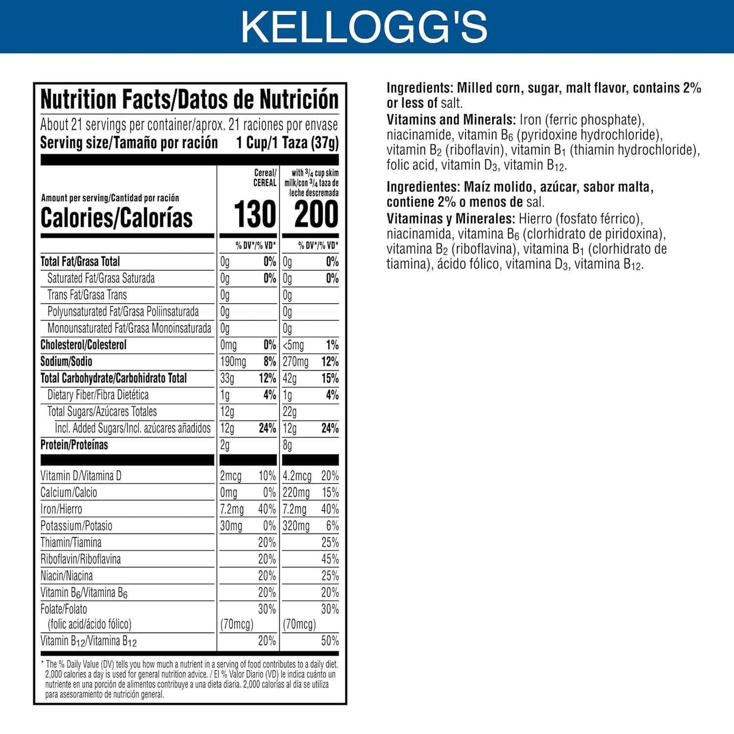 Kellogg's Frosted Flakes Cereal, Giant 28.5 oz Box, Tony the Tiger Breakfast for Kids' Lunchboxes and After-School Snacks