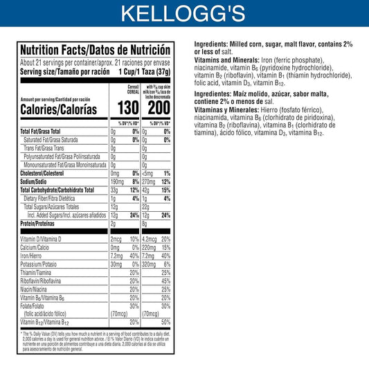 Kellogg's Frosted Flakes Cereal, Giant 28.5 oz Box, Tony the Tiger Breakfast for Kids' Lunchboxes and After-School Snacks