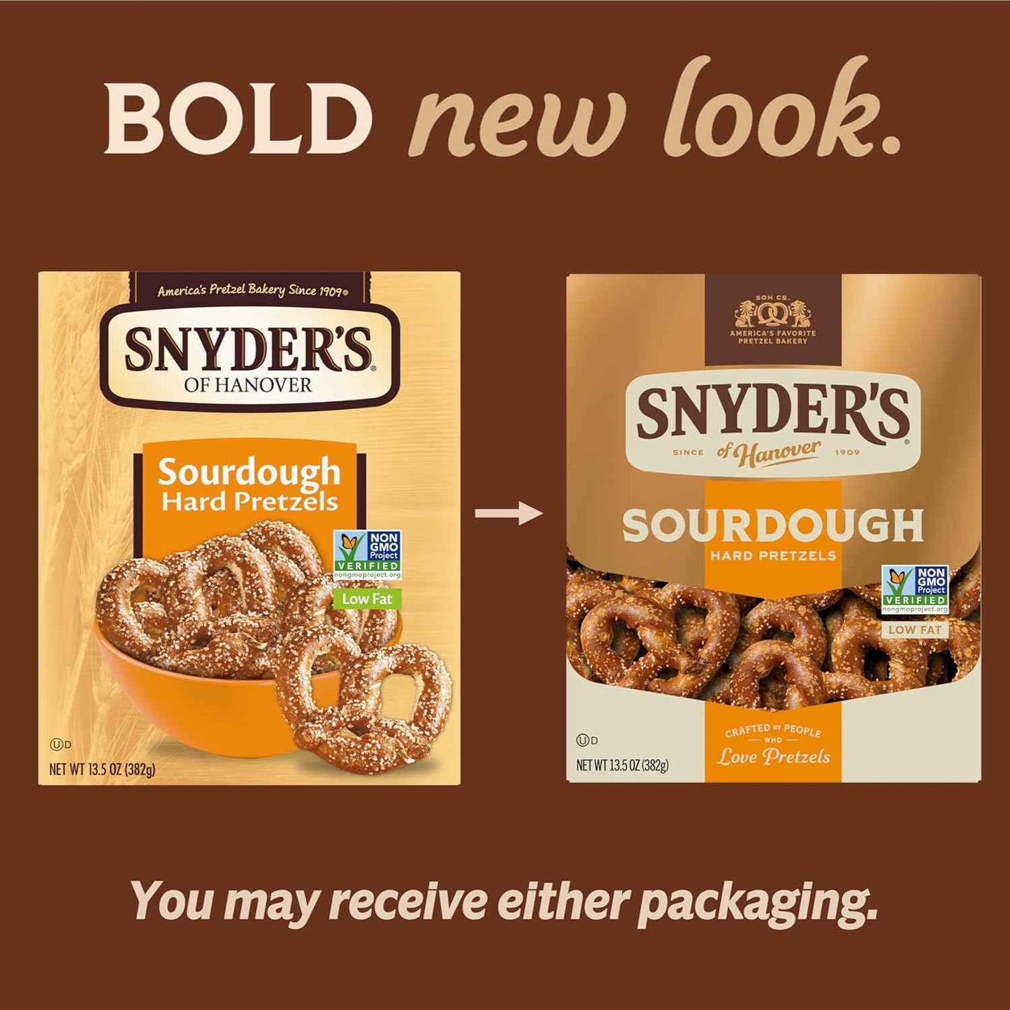 Snyder's of Hanover Sourdough Hard Pretzels – Fat-Free Pantry Snack for Home Office Wind-Down Breaks