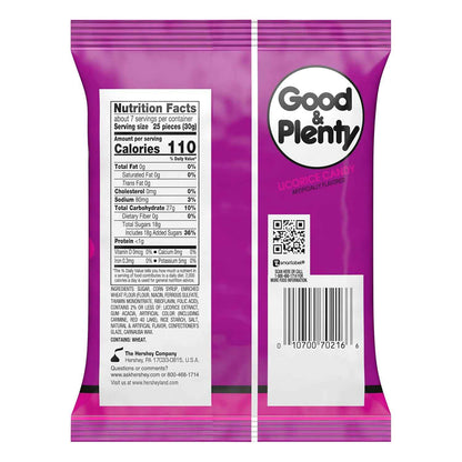 Good & Plenty Licorice Candy – Heart-Shaped Valentine's Day Gift for Wife, Pink and Black Candy Coated