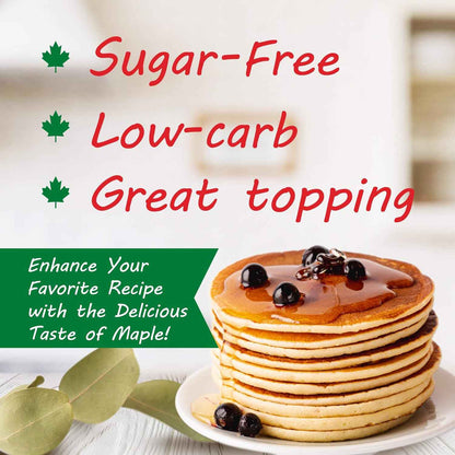 Maple Grove Farms Sugar Free Syrup, Family-Smart Pancake Topping for the Breakfast Table, 24 Ounce Pack of 2