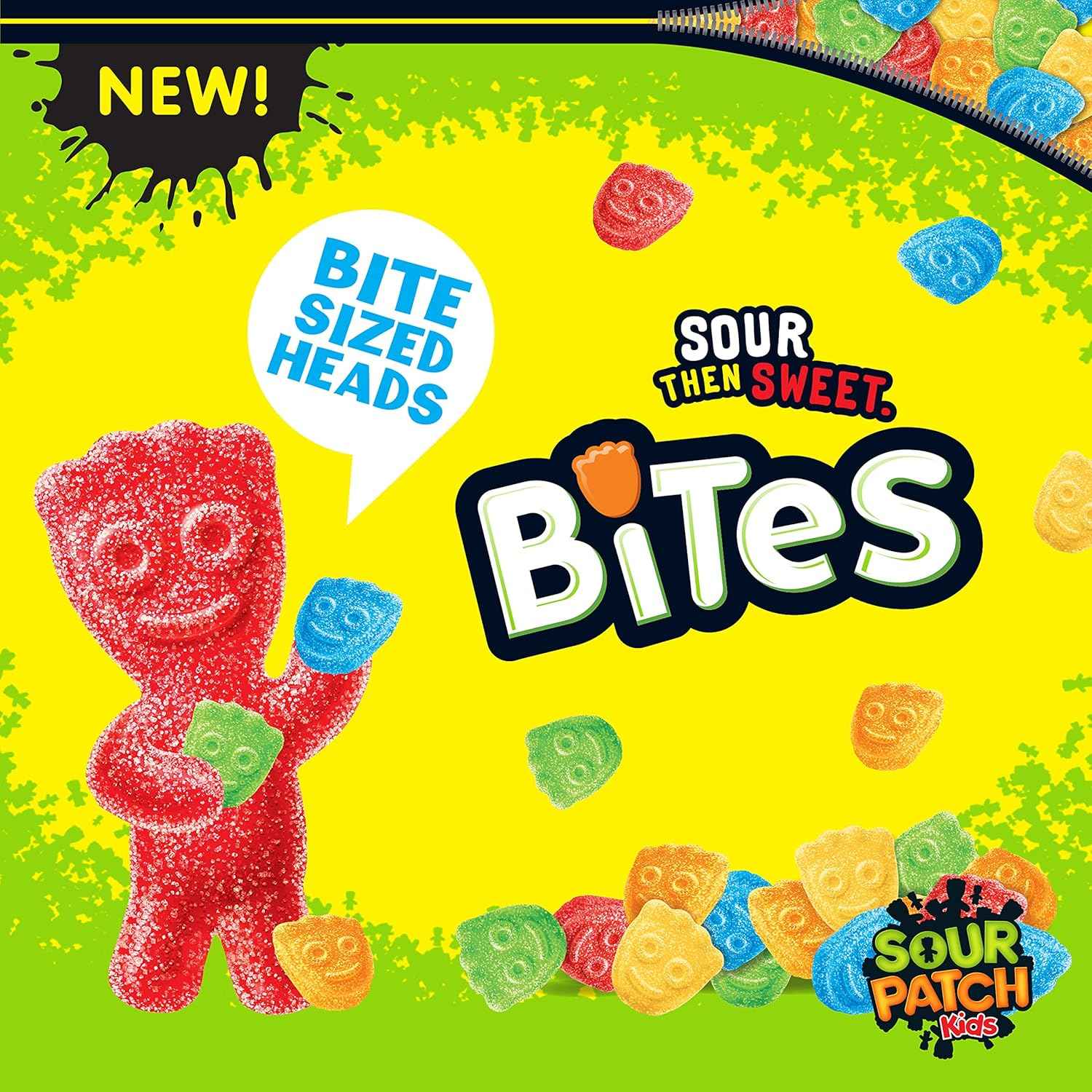 SOUR PATCH KIDS Bites Soft & Chewy Candy, 12 oz – Nostalgic Birthday Gift for Her