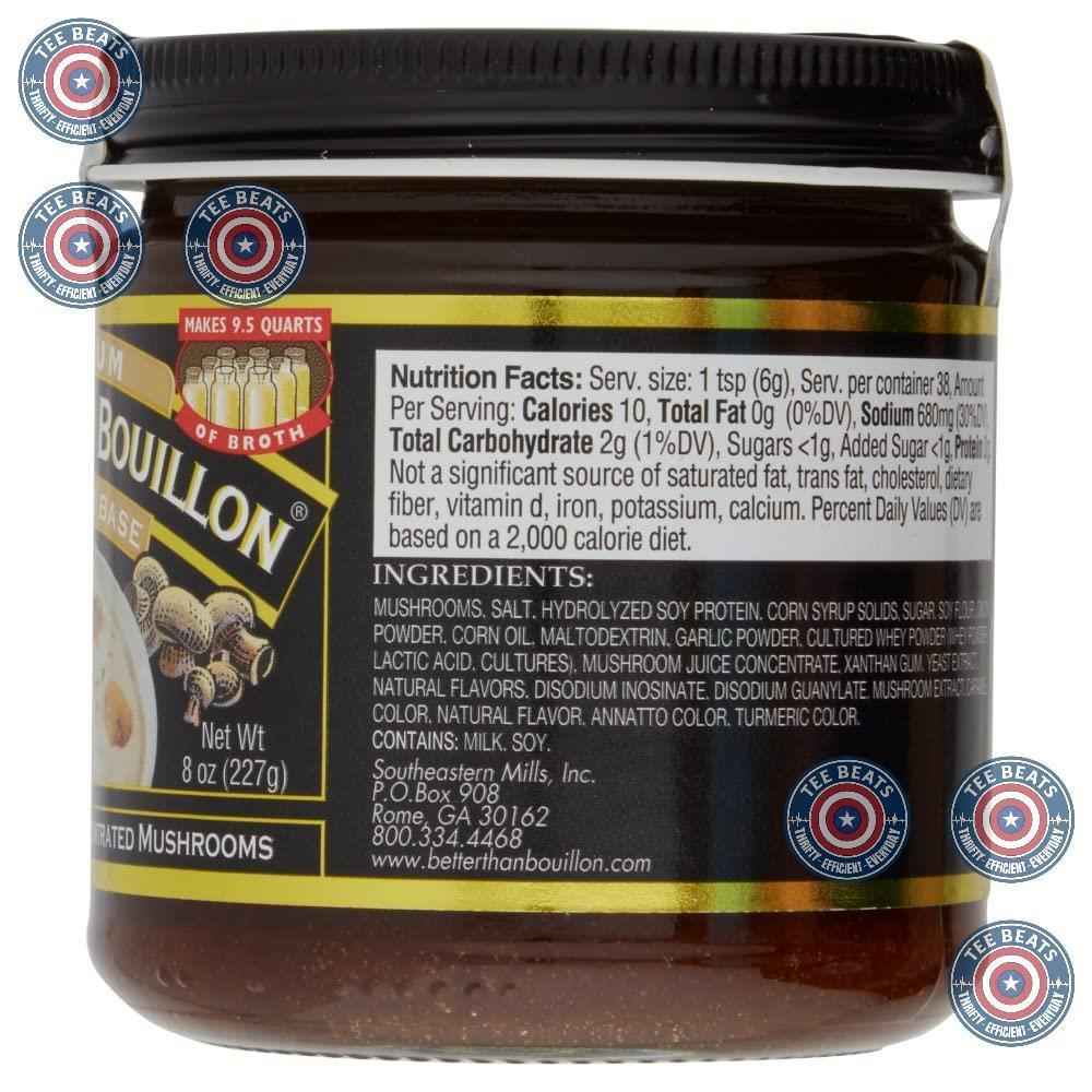 Better Than Bouillon Premium Mushroom Base – Low-Sodium Umami Boost for Family Dinner Table