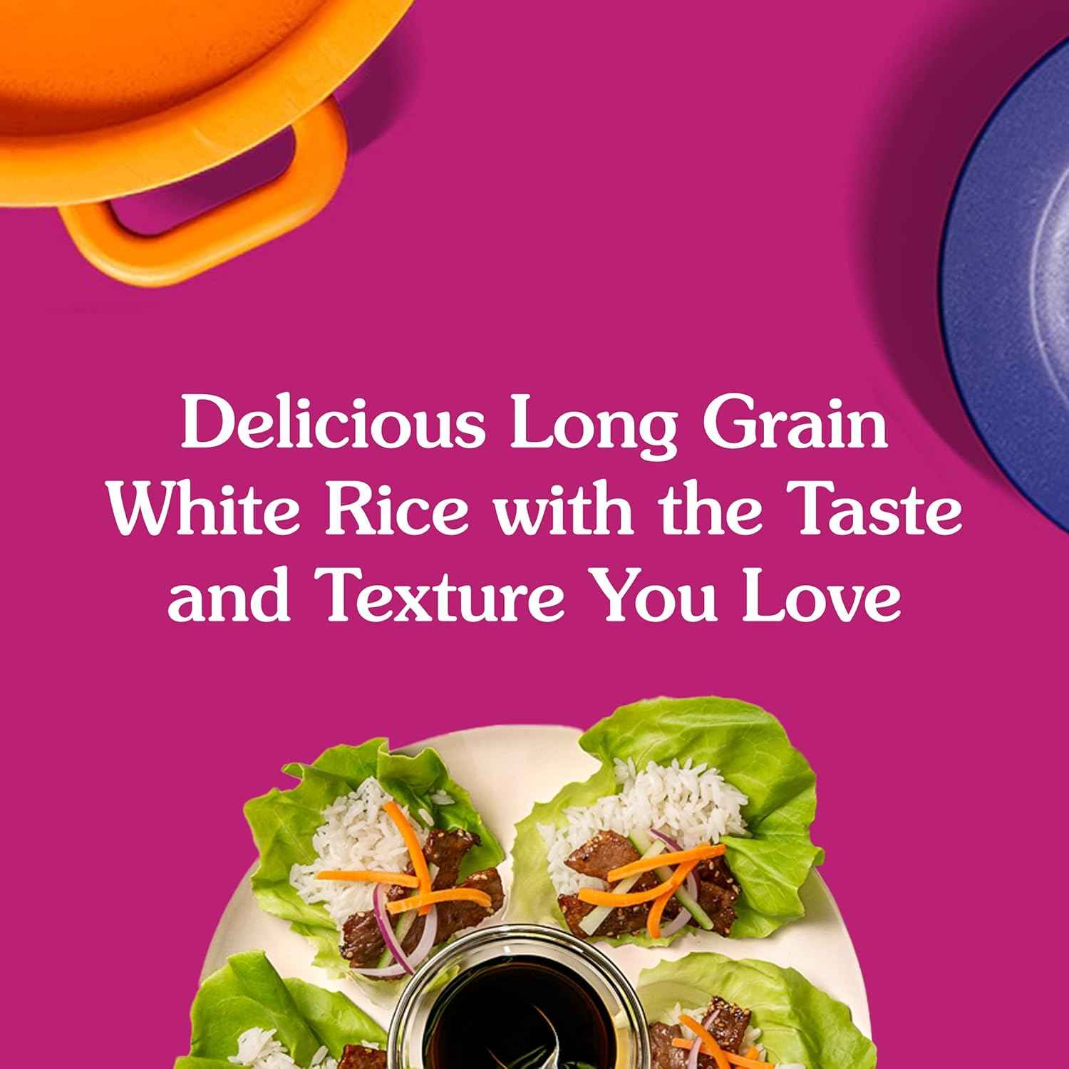 BEN'S ORIGINAL Long Grain White Rice, 5 lb Bag – Family-Sized Side for Kid-Friendly Lunchbox Packing and Dinner Plates