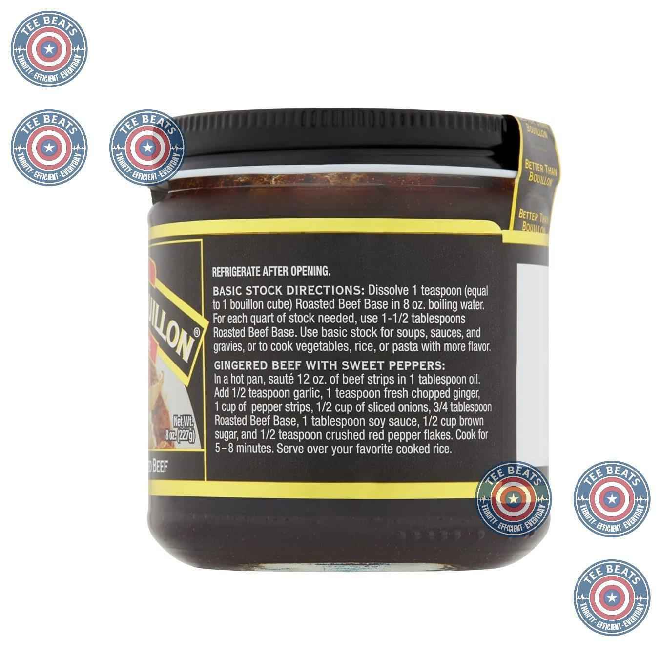 Better Than Bouillon Roasted Beef Base – Fat-Free Flavor Booster for Wholesome Family Cooking
