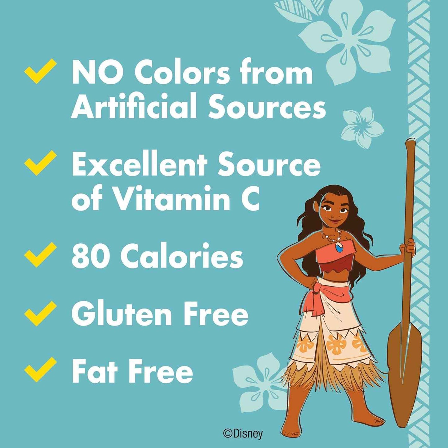 Disney Moana Gummy Snacks – Themed Disney Movie Night Treat Bag, 8 oz Box