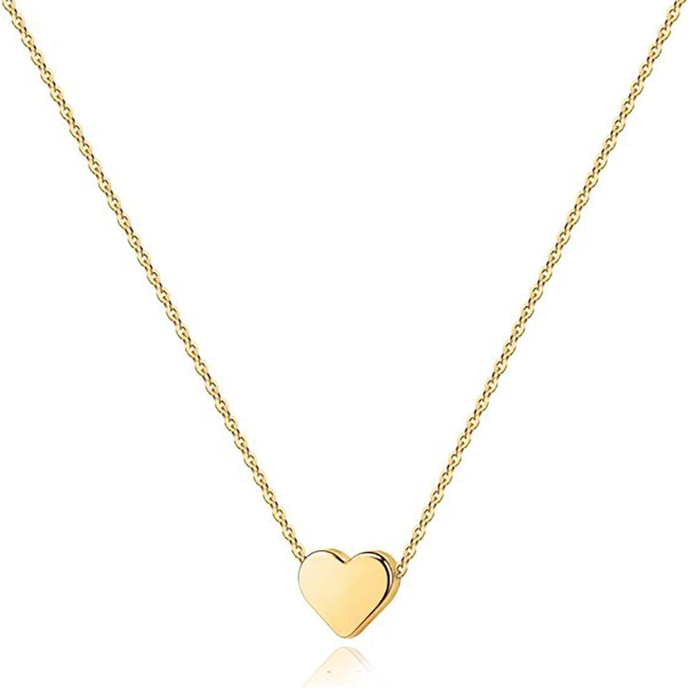 PAVOI_14K_Gold_Plated_Cubic_Zirconia_Heart_Necklace_|_Cute_Dainty_Love_Pendant_Necklaces_for_Women