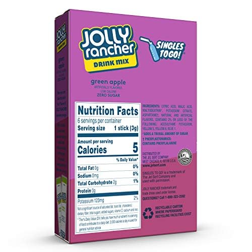 Jolly_Rancher_Singles_to_Go_-_Green_Apple,_6_Boxes_with_6_Packets_Each_-_Total_36_Servings_of_Powdered_Beverage