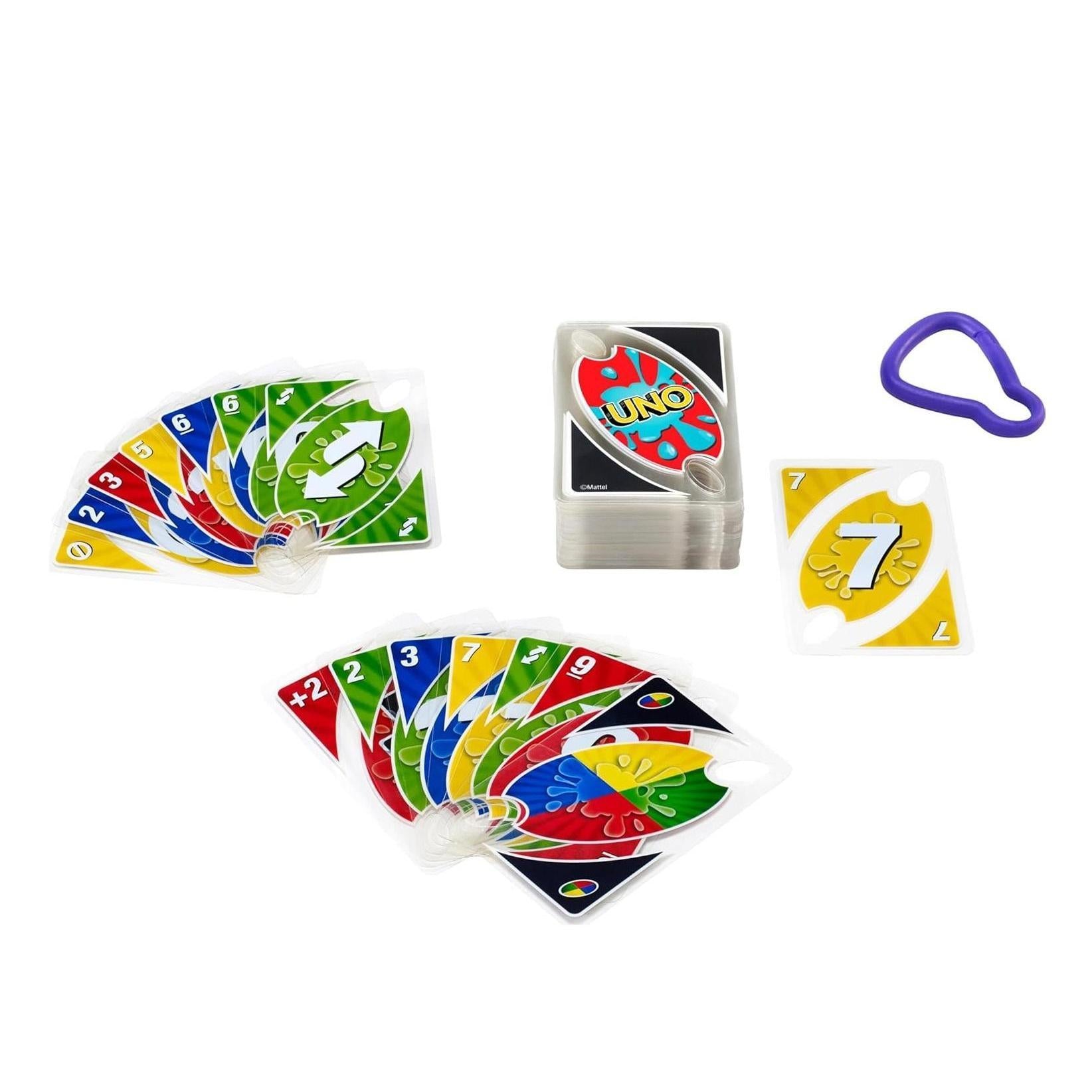 Games_​UNO_Splash_Card_Game_for_Outdoor_Camping,_Travel_and_Family_Night_with_Water-Resistent_Plastic_Cards