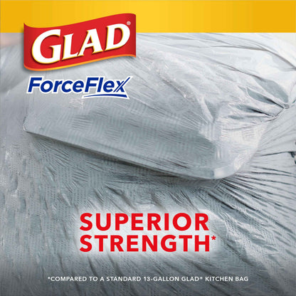 Glad OdorShield Trash Bags 13 Gallon Tall – Calming Febreze Fresh Clean Scent for Self-Care Kitchens, 80 Count Drawstring