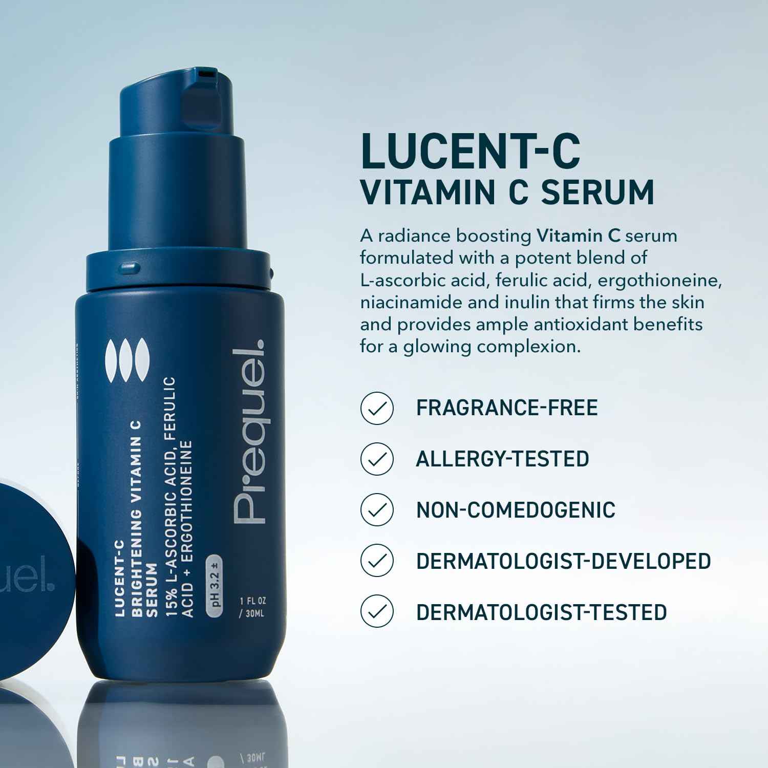 Prequel Skin Lucent-C Premium Vitamin C Serum – Dermatologist-Formulated Luxury Facial Treatment