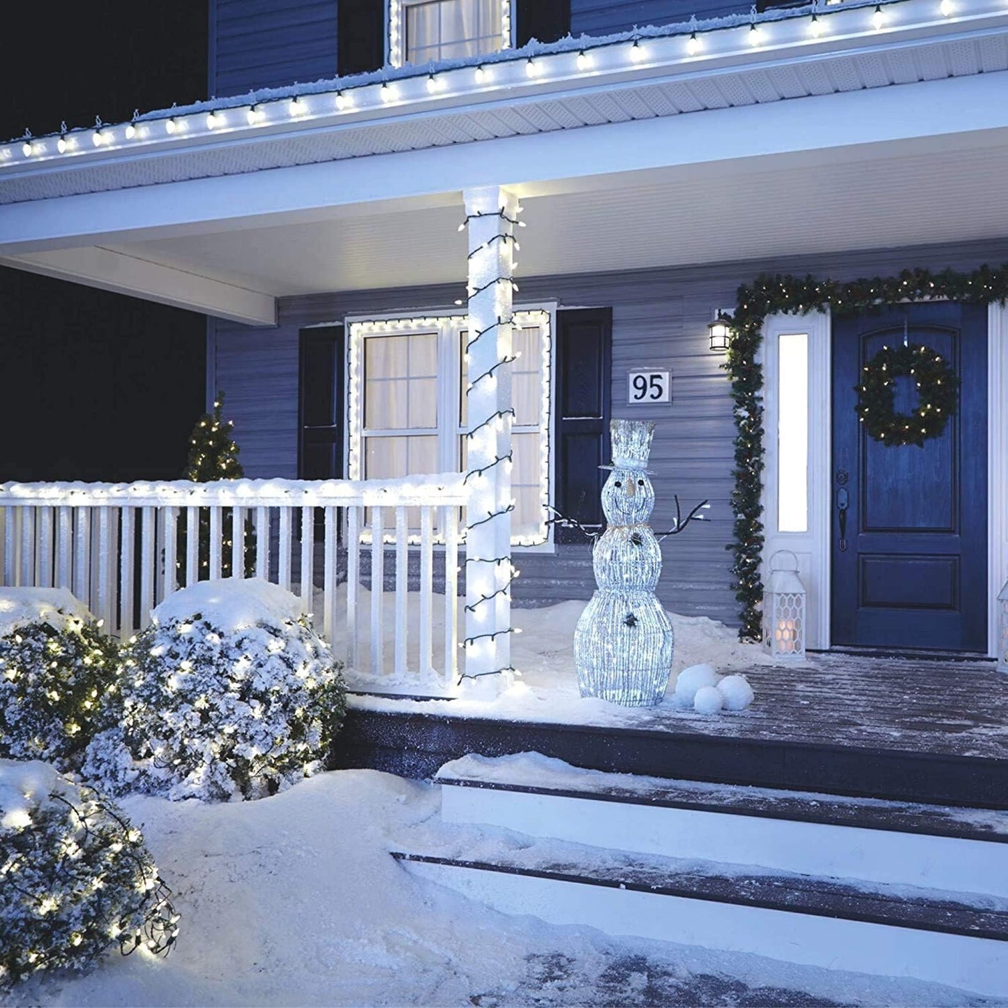 FestoonNET Pro – UL Certified Flameless LED Net Lights, Family-Safe Holiday Lighting for Bushes and Shrubs