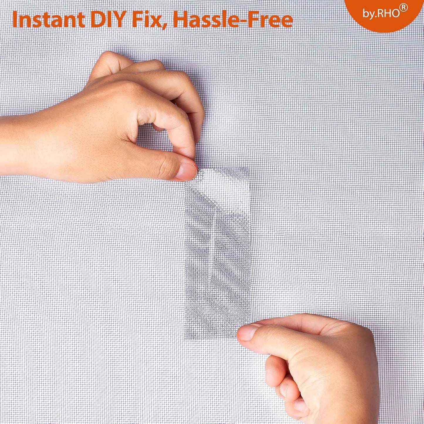 by.RHO Window Screen Repair Tape – 30-Second DIY Fix for Home Workshop and Garage Projects, Cut-to-Length Roll