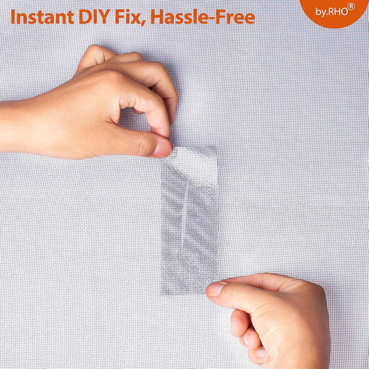 by.RHO Window Screen Repair Tape – 30-Second DIY Fix for Home Workshop and Garage Projects, Cut-to-Length Roll