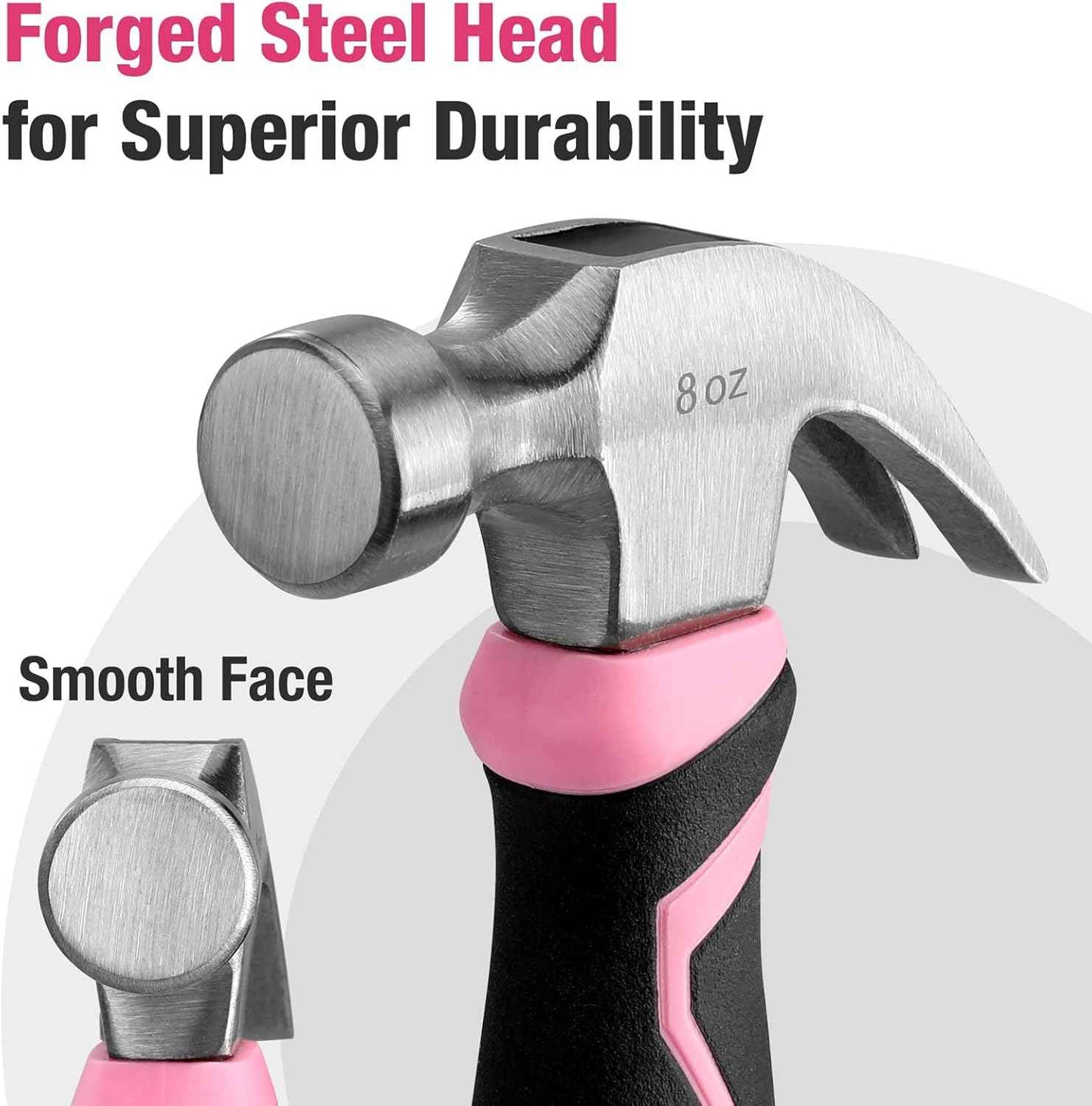 WORKPRO Non-Conductive Fiberglass Hammer – Safer Striking Around Electrical Boxes and Home Wiring