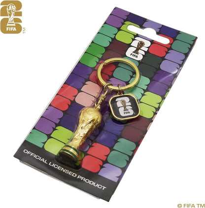 FIFA World Cup 2026 Trophy Keychain – Birthday Gift for Soccer Fan, National Team Colors