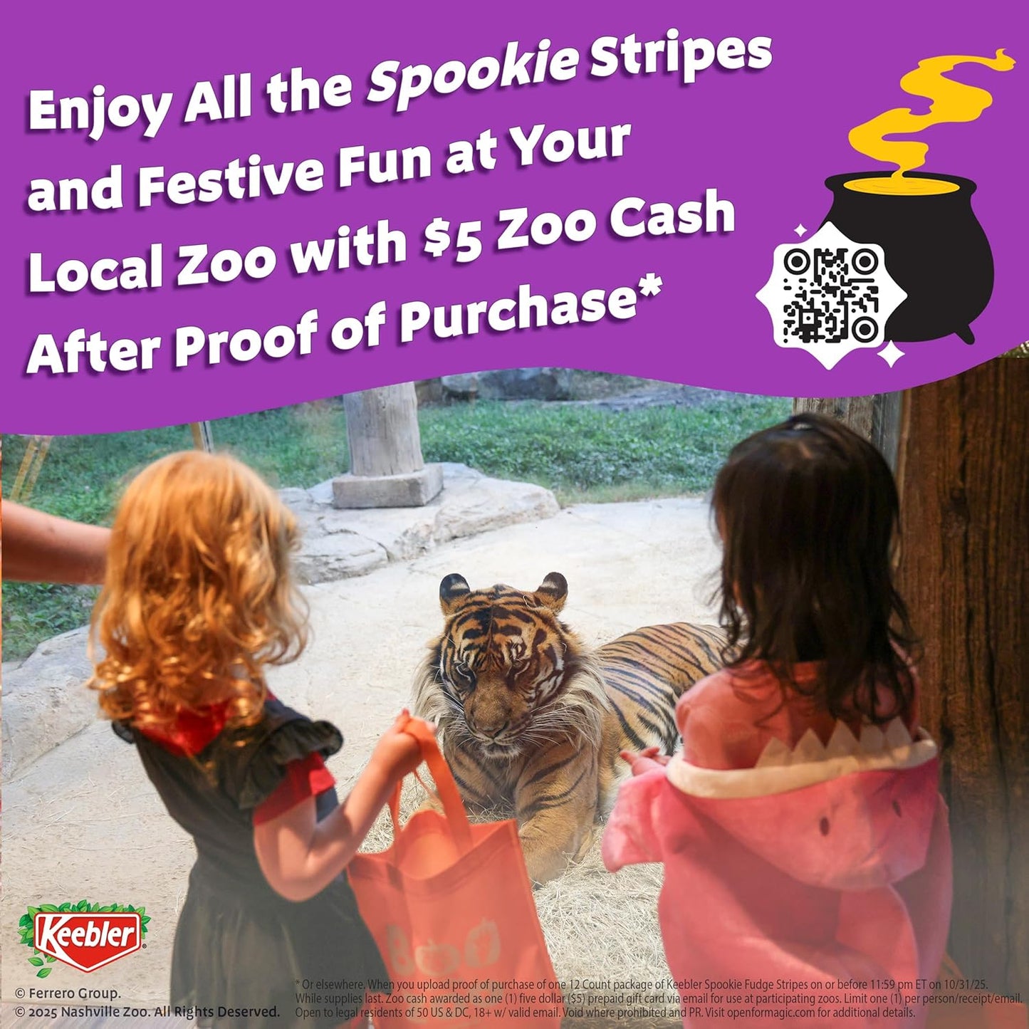 find the stripes zoo scavenger hunt cross-promotion with prize opportunities
