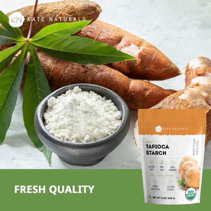 fine neutral-flavor powder that acts as a thickener like cornstarch or arrowroot