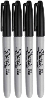 Sharpie Permanent Markers Fine Point Black – Home Office Labeling Essential for Files, Bins & Notebooks