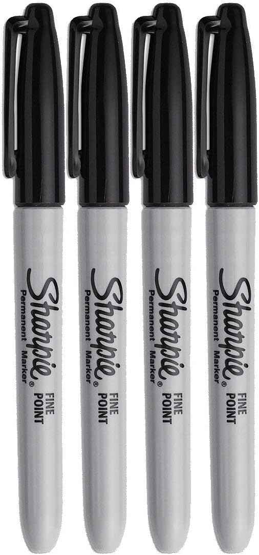 Sharpie Permanent Markers Fine Point Black – Home Office Labeling Essential for Files, Bins & Notebooks