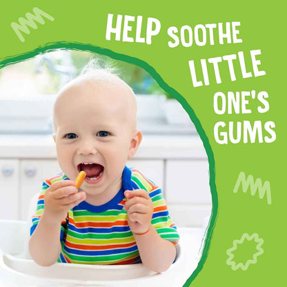 Earth's Best Dissolvable Baby Sticks – Gentle Organic Finger Food for Soothing Sore Gums 6+ Months
