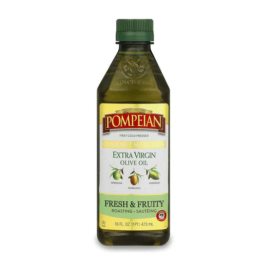 Pompeian Gourmet Selection Extra Virgin Olive Oil – Premium Pantry Upgrade, NAOOA-Certified Imported EVOO for the Discerning Home Chef