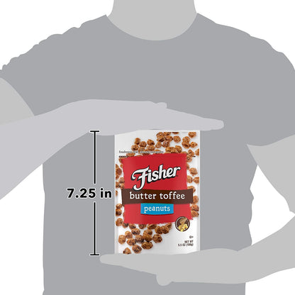 Fisher Snack Butter Toffee Peanuts – Office Pantry Snack to Power Through Afternoon Meetings, 5.5 oz