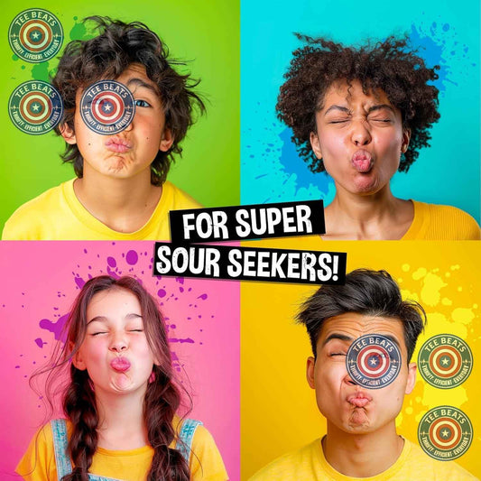 WARHEADS Sour Candy for Kids Party Favors - Assorted Fruit Flavors Birthday & Playdate Treat - 3 Pack