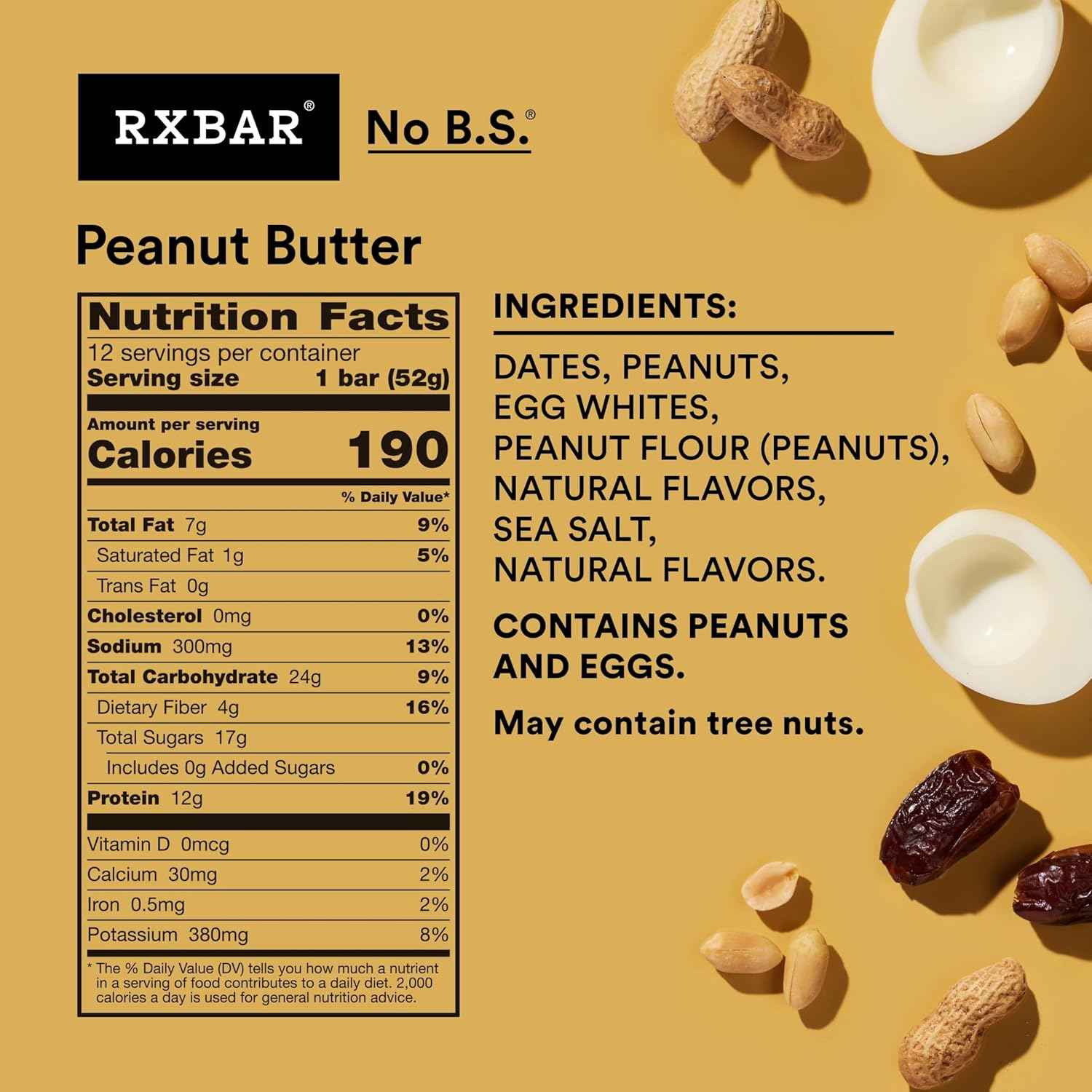 RXBAR Peanut Butter Protein Bar – Office Desk Snack for Focused Mid-Morning Energy