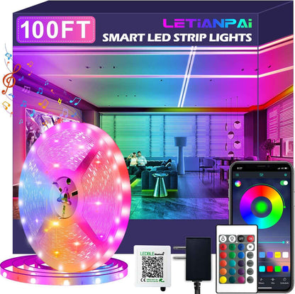 HiLighting 300FT LED Strip Lights with Timer and Dimming – Home Office Bias Lighting and Focus Ambient Light for Long Work Sessions