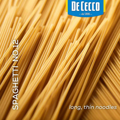 De Cecco Spaghetti No. 12 – Heritage Italian Pasta for Gourmet Entertaining and Curated Pantry Collections, Made in Italy
