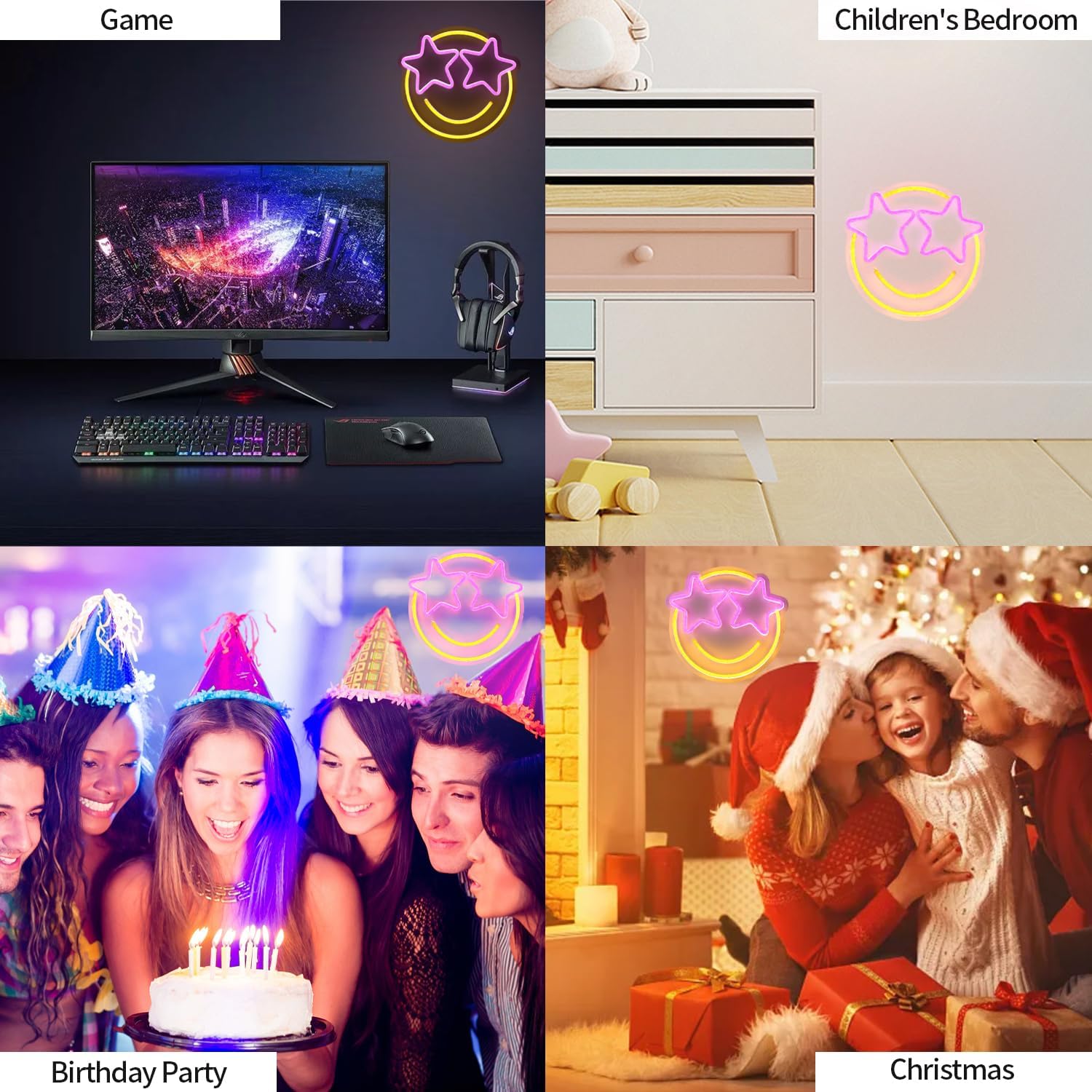 five style variants: smile face, football, baseball, gamepad, joystick