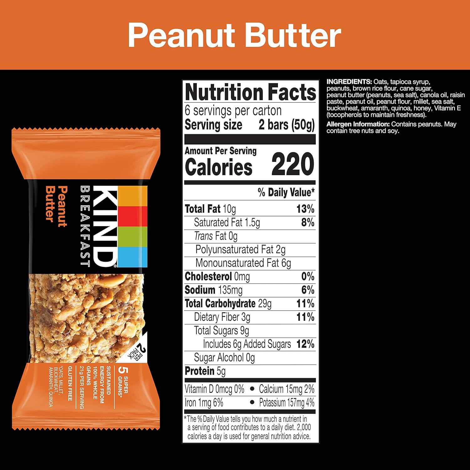 KIND Breakfast Protein Bars – Office Desk Drawer Snack for Busy Professionals, 8g Protein Grab-and-Go