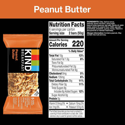 KIND Breakfast Protein Bars – Office Desk Drawer Snack for Busy Professionals, 8g Protein Grab-and-Go