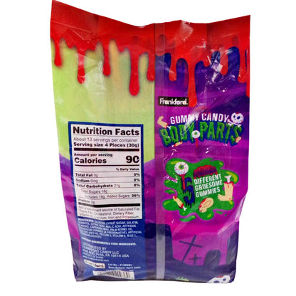 Frankford Halloween Gummy Candy Body Parts (50 Count) – Driveway Trick-or-Treat Station Candy for Halloween Night