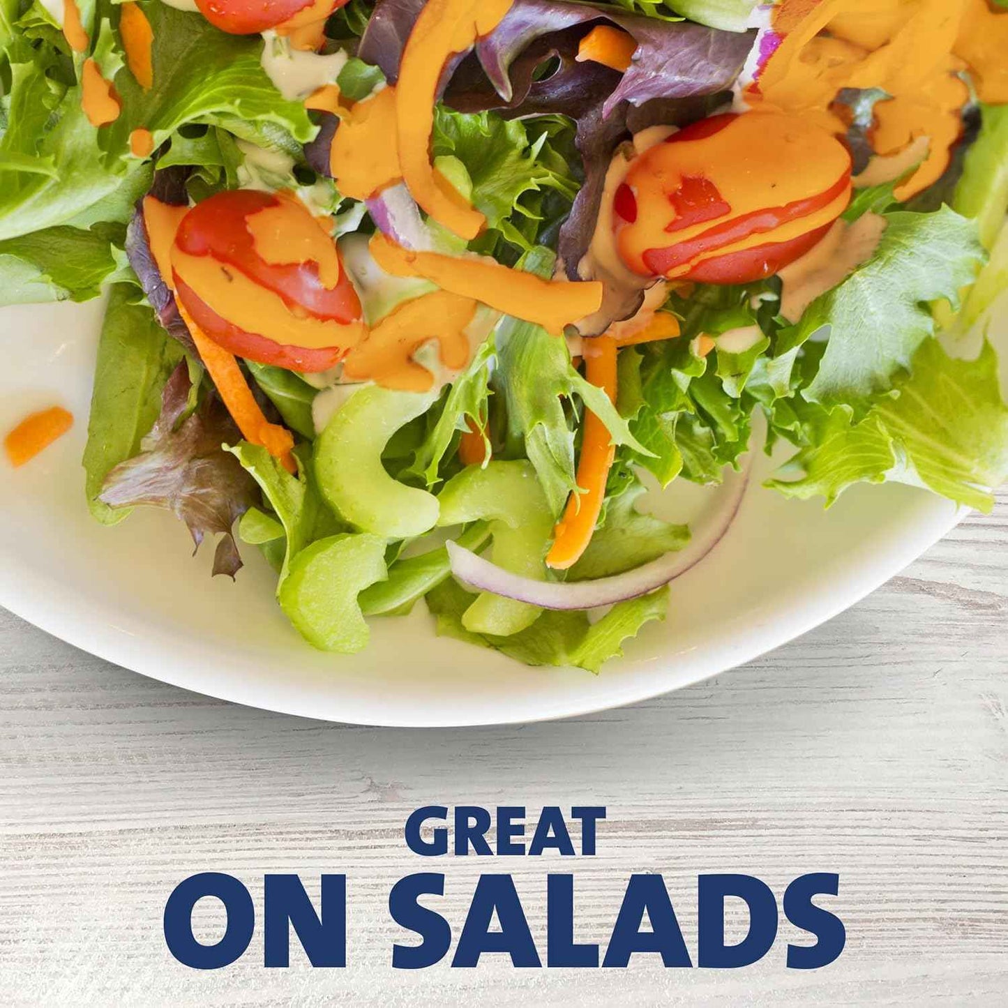 Kraft Creamy French Dressing – No Artificial Flavors Dressing for Clean Eating, 16 fl oz Bottle