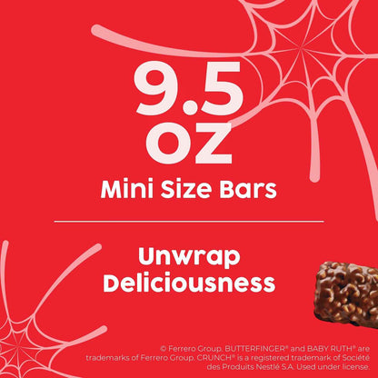 Butterfinger, CRUNCH and Baby Ruth Minis Individually Wrapped Variety – Lunch Box Treats and Backpack Snacks for School Age Kids