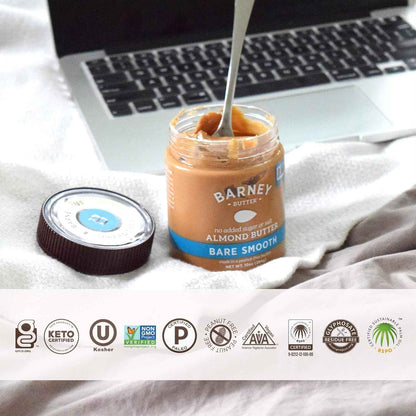 Barney Butter Almond Butter – Skin-Free No-Stir Spread for Mindful Keto and Paleo Mornings