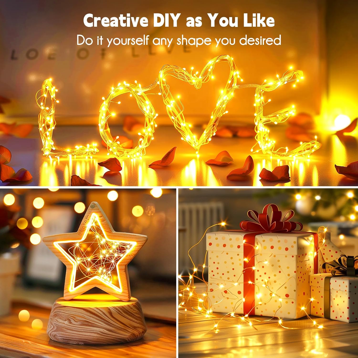 flexible 3-strand silver wire that holds shape and can be wrapped, twisted, or reeled for storage